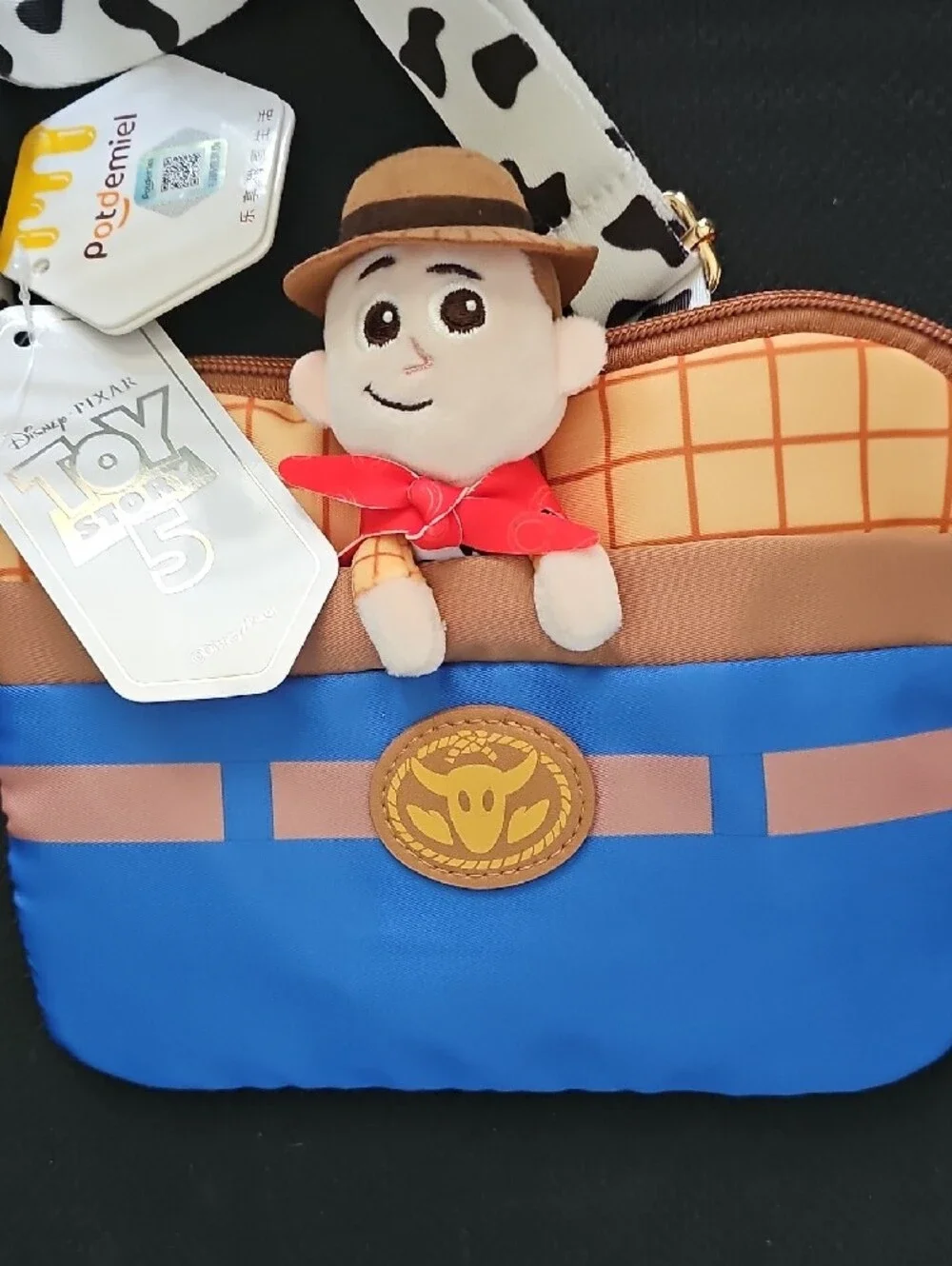 Toy Story 5 Kids Crossbody Bag with Cowboy Plush – Blue/Brown